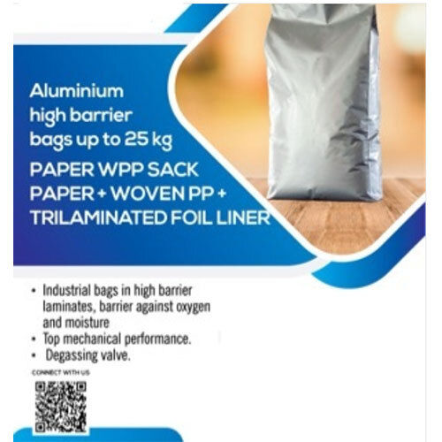 Silver 25 Kg Aluminium Foil Pouch