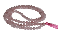 Rose Quartz 108 Prayer Beads Mala 108 Prayer Beads Necklace Jap Mala