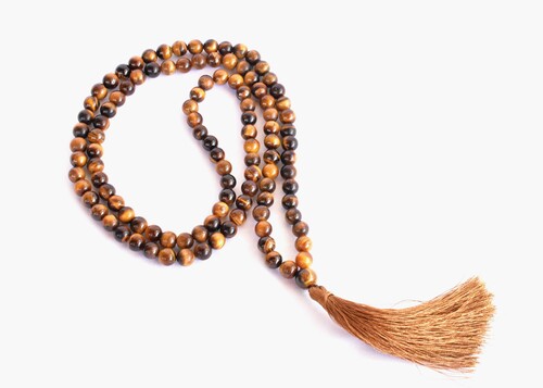 Tiger Eye 108 Prayer Beads Mala 108 Prayer Beads Necklace Jap Mala