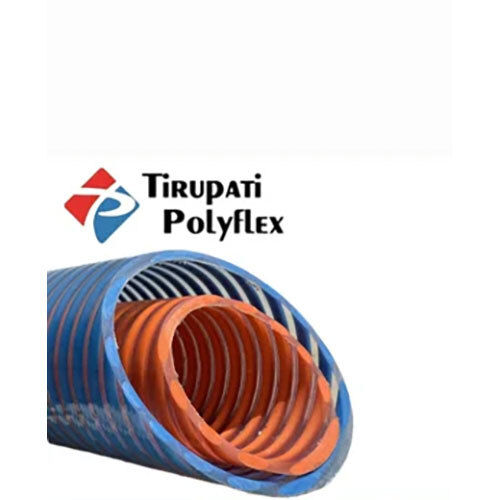 Round Pvc Medium Duty Trans. Blue Suction Hose Pipe