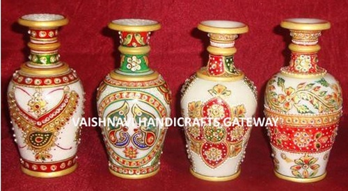 Indian Luxury Low Price Range Marble Flower Vases For Home And Hotel Decoration