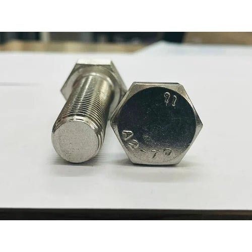 Silver Ss Full Threaded Hex Bolt