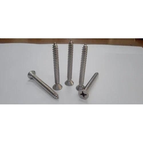 Silver Ss 304 Philips Csk Head Self Tapping Screw