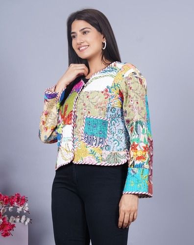 Cotton Quilted Reversible Multi Color Jacket