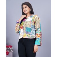 Cotton Quilted Reversible Multi Color Jacket - Age Group: All