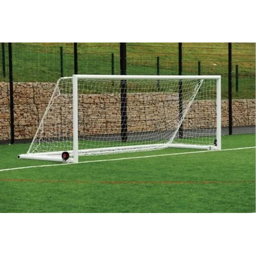 White Jm Football Goal Post Movable