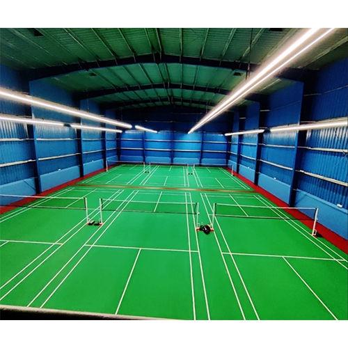 Green Pvc Badminton Court Flooring 7Mm