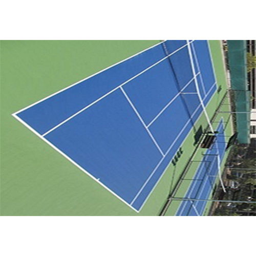 Blue Lawn Tennis Acrylic Court 8 Layer