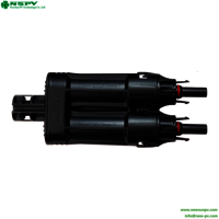 TUV Certified PV Branch Fuse Connector 1500VDC Solar Inline Fuse Coneector For Solar System 2 Female To 1 Male