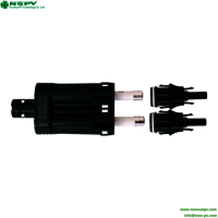 TUV Certified PV Branch Fuse Connector 1500VDC Solar Inline Fuse Coneector For Solar System 2 Female To 1 Male