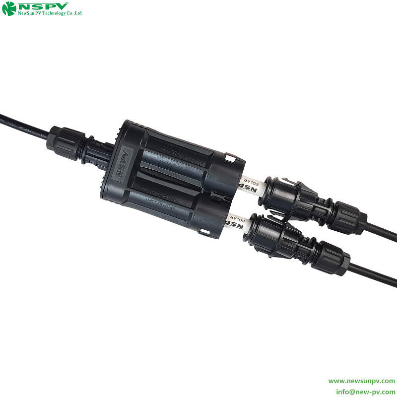 IP68 Waterproof Solar Fuse Connectors 1500VDC 60A Inline Fuse Connectors For Solar System Protection