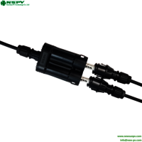 IP68 Waterproof Solar Fuse Connectors 1500VDC 60A Inline Fuse Connectors For Solar System Protection