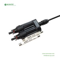 TUV Certified IP68 Waterproof Solar Branch Fuse Connectors 2 Female 1 Cable Type