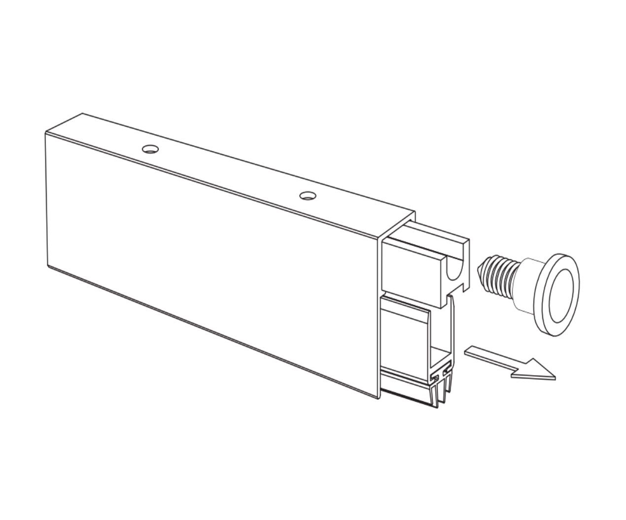 External Automatic drop down door Seal