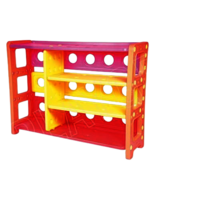Toy Organiser Shelf - Durable, 43.5x13.5x32 Inch | Multicolor Design, Lightweight 3 Kilograms Ideal For Fun And Functional Playroom Storage
