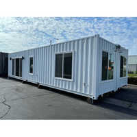 Mobile Home Container - Steel, White Color | Durable And Versatile Off-grid Housing Solution With Sliding Windows
