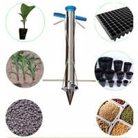 Manual Seed Planter - Color: Silver