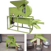 Power Winnowing With Grader - Mild Steel, 1 Horsepower (HP) | Green Finish, 1 Year Warranty, Industrial Use