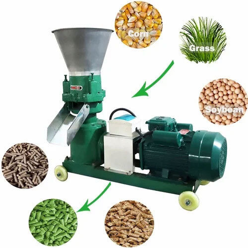 Animal Feed Pellet Machinery - Color: Green