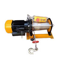 Yellow 1 Ton Mini Electric Wire Rope Winch