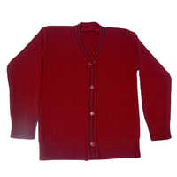 Maroon Cardigan - Wool Fabric, Long Sleeves, V-neckline | Stylish & Cozy For Women, Suitable For Casual & Formal Occasions