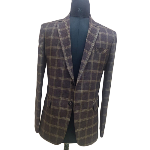 Brown Check Blazer