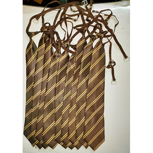 Brown Striped Tie