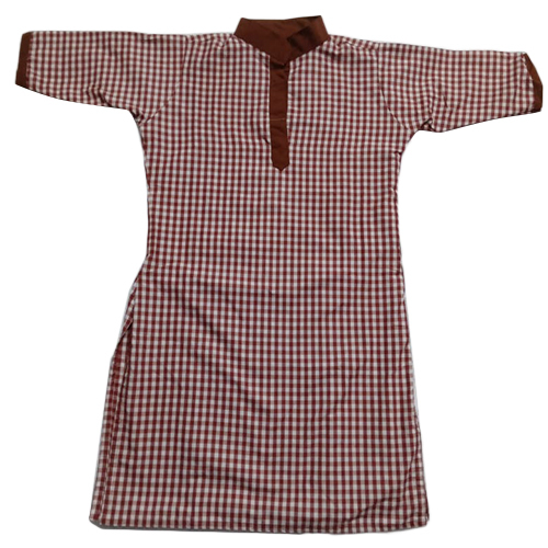 Brown Check Salwar School Uniform