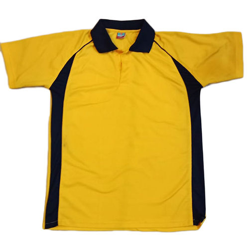 Cotton Yellow Sport T Shirt