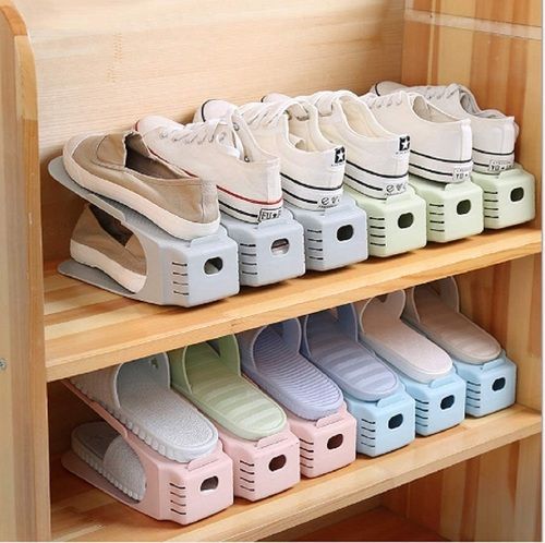 PLASTIC ADJUSTABLE SHOES SLOTS DOUBLE DECK