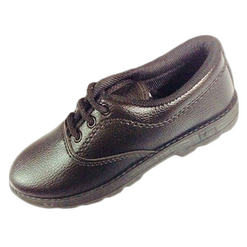 Black Oxford Leather School Shoes