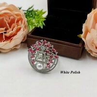 Stylish Designer American Diamond Ring