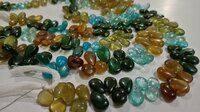 Natural Multi Apatite Pear Shape Plain 4X6mm to 5X7mm Per Strand 8 Inch Long