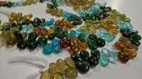 Natural Multi Apatite Pear Shape Plain 4X6mm to 5X7mm Per Strand 8 Inch Long