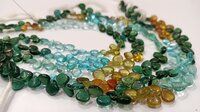 Natural Multi Apatite Heart Shape Plain 5-6mm Sold Per Strand 8 Inch Long