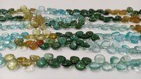 Natural Multi Apatite Heart Shape Plain 5-6mm Sold Per Strand 8 Inch Long