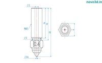 Creality Ender 3 Nozzles 0.4mm Hardened steel KE/ K1/ K1 Max for 3D Printer