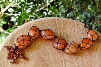 Carnelian Tumbled Stone Car Hanger With Chips Tassel, Healing Crystals