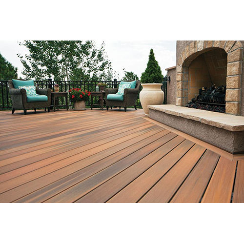 Brown Wooden Ipe Deck Flooring