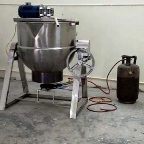 Eco Friendly Starch Paste Kettle Gas Operated