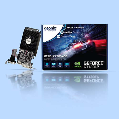 Black Geforce Gt 730Lp 4Gb Ddr3 Graphic Card