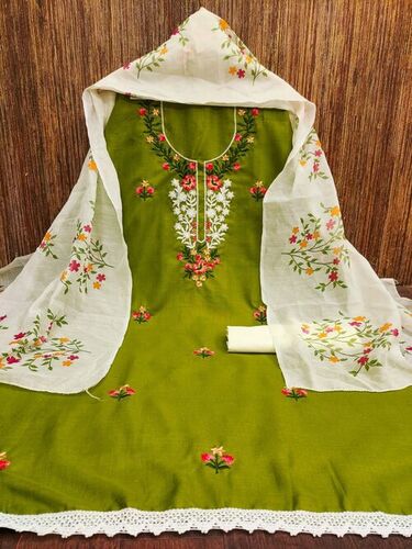 Chanderi Digital Print Dress