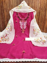 CHANDERI DIGITAL PRINT DRESS