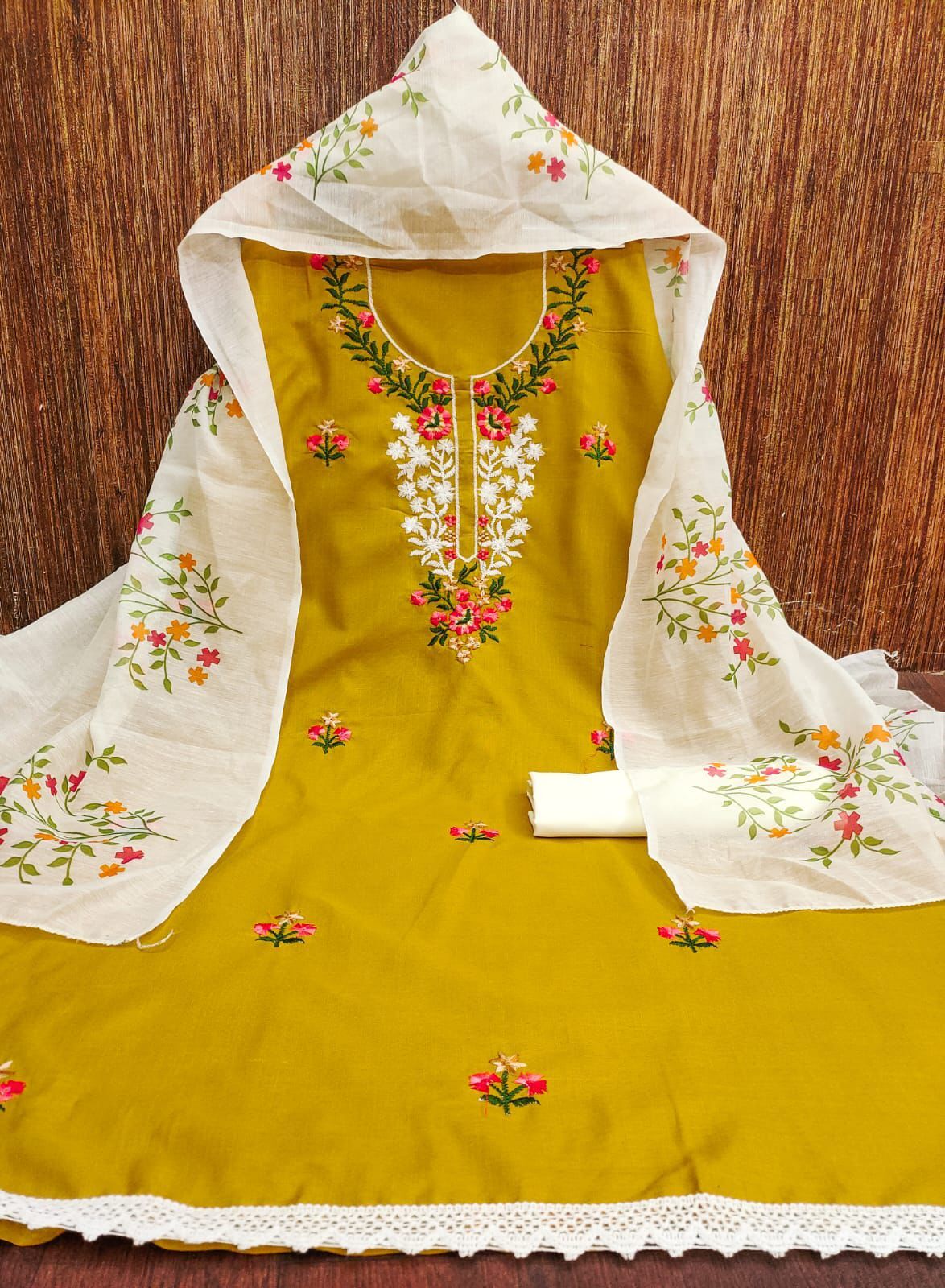 CHANDERI DIGITAL PRINT DRESS