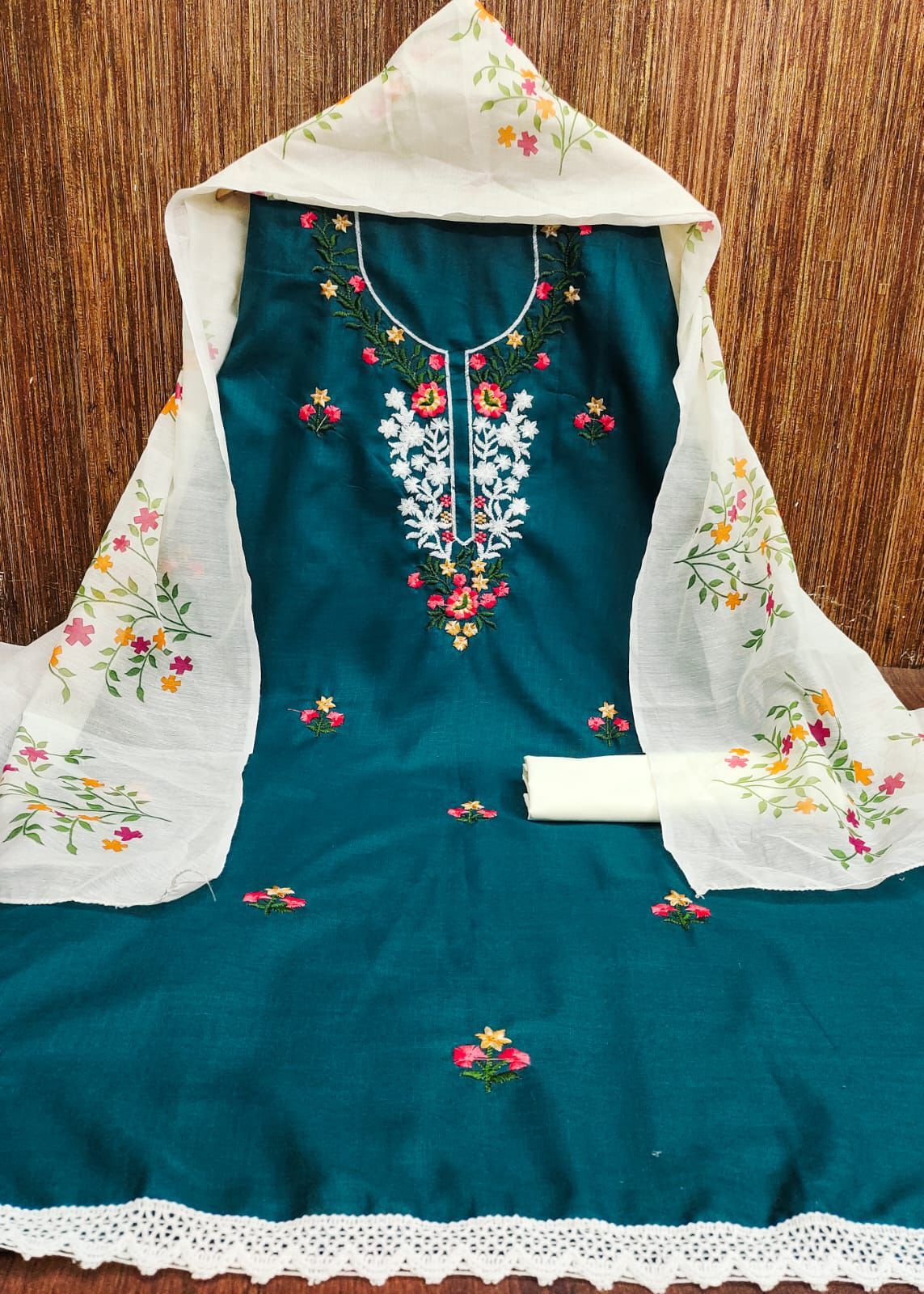 CHANDERI DIGITAL PRINT DRESS