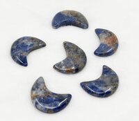 Sodalite Gemstone Moon , Crystal Moon , Carved Moon ,Healing Crystal -