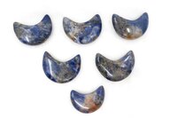 Sodalite Gemstone Moon , Crystal Moon , Carved Moon ,Healing Crystal -