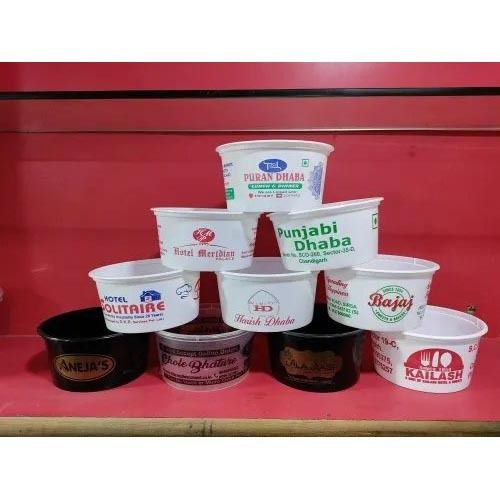 Printed Plastic Food Container 500ml