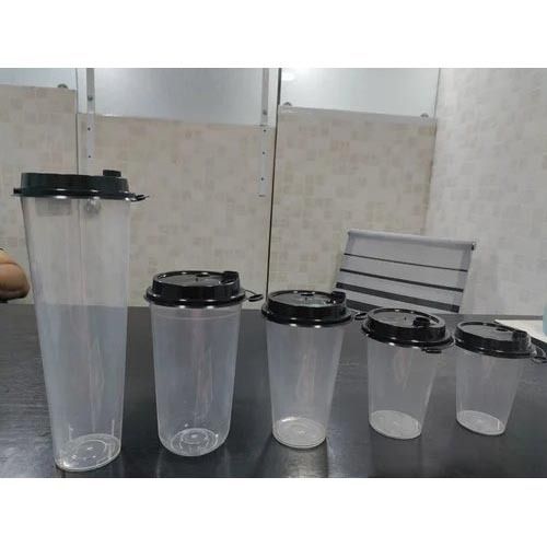 Transparent Plastic Sipper Glass