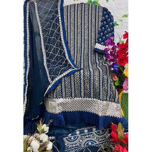 Blue Color Pakistani Suit